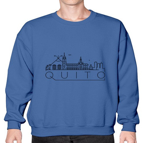 Quito Minimal Skyline 1700# - cities- Sweatshirt - Crew