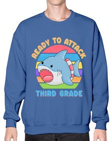 Ready to Attack third Grade 715# - third grade- Sweatshirt - Crew