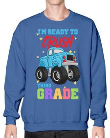 Ready to Crush third Grade 722# - third grade- Sweatshirt - Crew