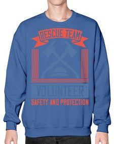 Rescue Team Volunteer Safety And Protection Style 33# - volunteer- Sweatshirt - Crew