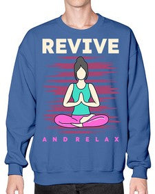 Revive and Relax 500# - yoga- Sweatshirt - Crew