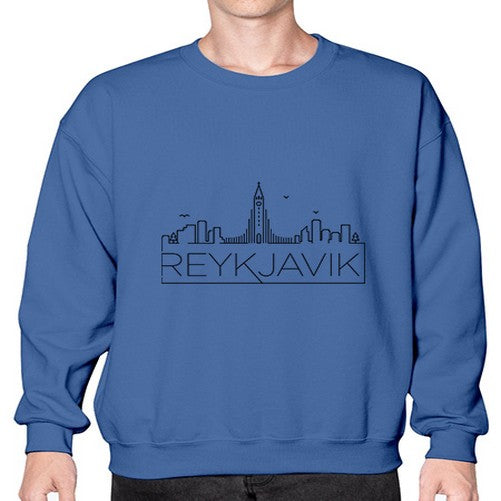 Reykjavik Minimal Skyline 1715# - cities- Sweatshirt - Crew
