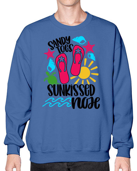 Sandy Toes Sunkissed Nose Style 27# - summer- Sweatshirt - Crew