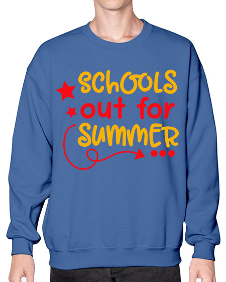 SchoolsOutSummer 83# - summer- Sweatshirt - Crew