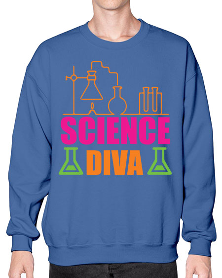 Science Diva 127# - general science- Sweatshirt - Crew