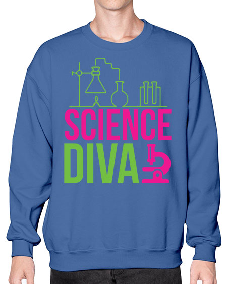 Science Diva 128# - general science- Sweatshirt - Crew