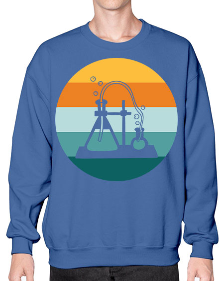 ScientistRetroSunsetScientistSkinite Scientist Skinite 39# - general science- Sweatshirt - Crew
