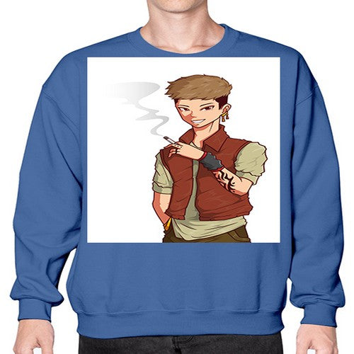 Smoker street boy 61# - anime- Sweatshirt - Crew