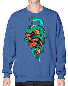 Snake 207# - cartoon animals- Sweatshirt - Crew