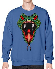 Snake 212# - cartoon animals- Sweatshirt - Crew