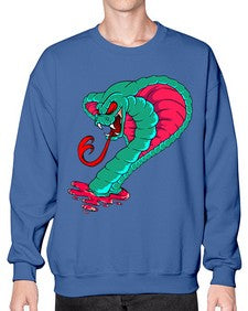 Snake 215# - cartoon animals- Sweatshirt - Crew