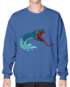 Snake 219# - cartoon animals- Sweatshirt - Crew