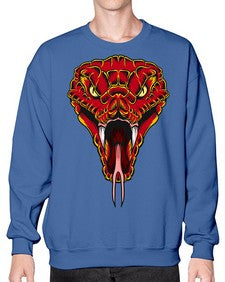 Snake 222# - cartoon animals- Sweatshirt - Crew