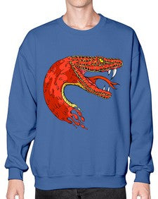 Snake 223# - cartoon animals- Sweatshirt - Crew
