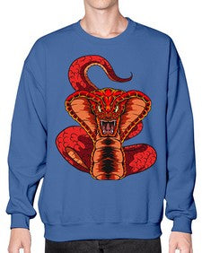 Snake 225# - cartoon animals- Sweatshirt - Crew