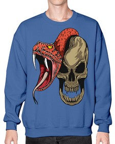 Snake 226# - cartoon animals- Sweatshirt - Crew