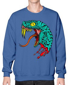 Snake 227# - cartoon animals- Sweatshirt - Crew