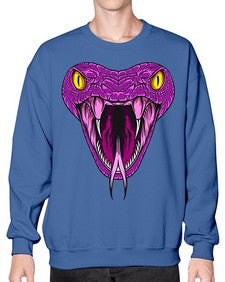 Snake 228# - cartoon animals- Sweatshirt - Crew