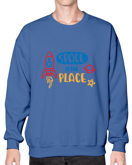 Spaceistheplace 11# - space- Sweatshirt - Crew