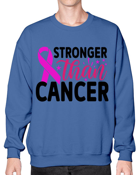 Stronger Than Cancer 6# - breast cancer- Sweatshirt - Crew