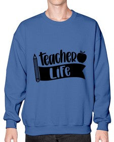 Teacher Life Style 1455# - teacher- Sweatshirt - Crew