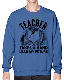 Teacher take a hand Style 383# - teacher- Sweatshirt - Crew