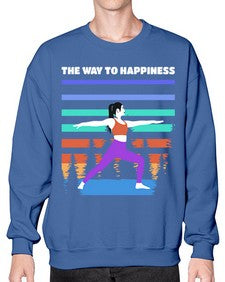 The Way to Happiness 566# - yoga- Sweatshirt - Crew
