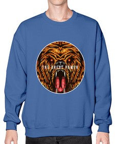 The great power of bear 250# - cartoon animals- Sweatshirt - Crew