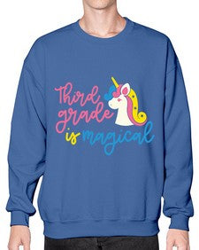 Third Grade Is Magical 963# - third grade- Sweatshirt - Crew
