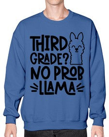 Third Grade No Prob 971# - third grade- Sweatshirt - Crew