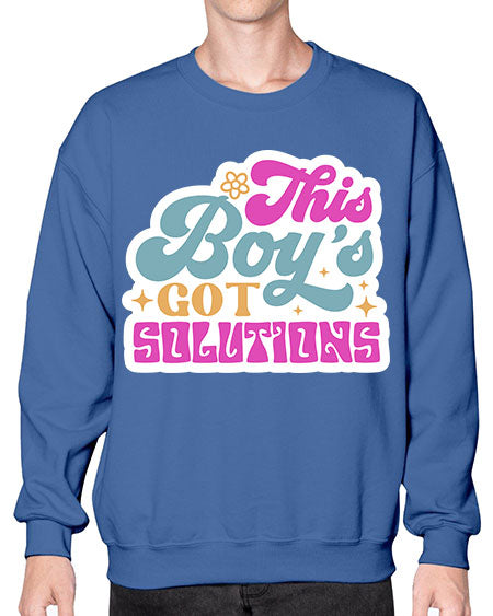 This boys got solutions 19# - general science- Sweatshirt - Crew