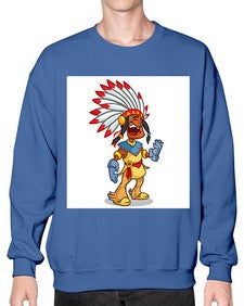 Thnksgvngindian 254# - cartoon general- Sweatshirt - Crew