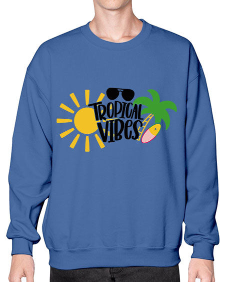 Tropical Vibes Style 9# - summer- Sweatshirt - Crew