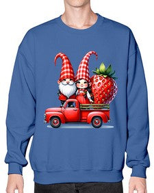 Truck Gnome Strawberries 1673# - strawberry- Sweatshirt - Crew