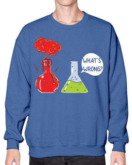 WhatsWrongScienceTshirt 11# - general science- Sweatshirt - Crew