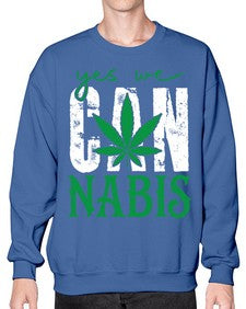 Yes we can nabis 1261# - marijuana- Sweatshirt - Crew