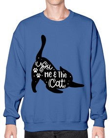 You Me The Cat Style 111# - cats- Sweatshirt - Crew