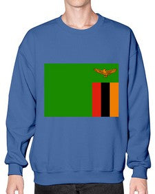 Zambia 2160# - world flags- Sweatshirt - Crew