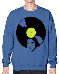afrovinyl 63# - black girls or women- Sweatshirt - Crew