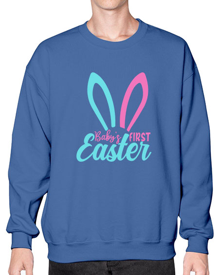 babys first easter Style 37# - baby- Sweatshirt - Crew