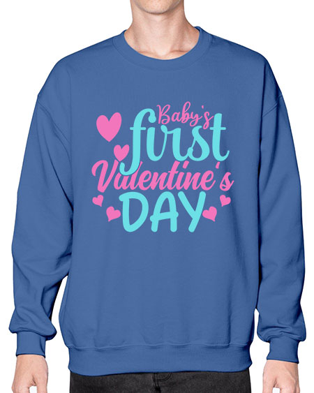 babys first valentines day Style 41# - baby- Sweatshirt - Crew