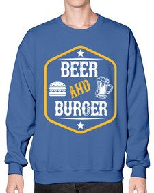 beer and burger 640# - beer- Sweatshirt - Crew