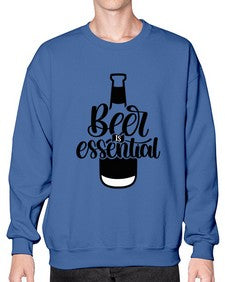 beer is essential 650# - beer- Sweatshirt - Crew