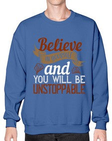 believe in yourself and you will be unstoppable 54# - cooking- Sweatshirt - Crew
