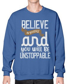 believe in yourself and you will be unstoppable 55# - cooking- Sweatshirt - Crew