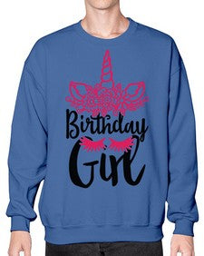 birthday girl 60# - unicorn- Sweatshirt - Crew