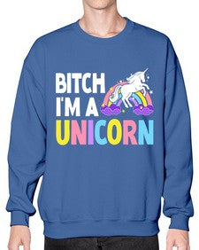 bitch im a unicorn 61# - unicorn- Sweatshirt - Crew