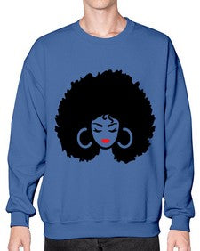 black women - queen 63# - black girls or women- Sweatshirt - Crew