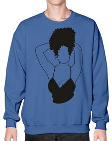 black women - queen 67# - black girls or women- Sweatshirt - Crew