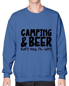 campingandbeerthatswhyiamhere 713# - beer- Sweatshirt - Crew